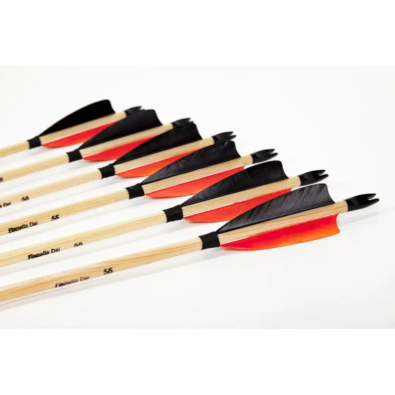 Bamboo Arrow Shafts For Archery – 12 Or 24 Pack, 7/8/9/10mm Diameter, 31.5" To 39.3" Length, Self-Nock For Traditional Bows